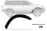 Alargador Dianteiro Pajero Sport Plastico Original Ld 00/06
